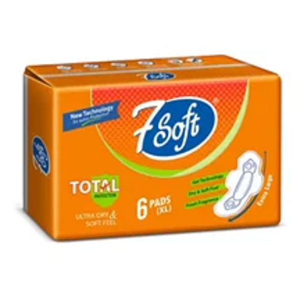 7 Soft Ultra Dry (XL) – A Pack Contains 6 Pads