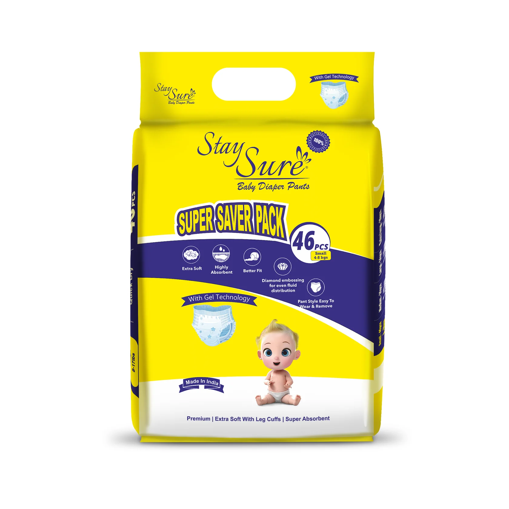 Stay Sure Baby Diaper Pant – SMALL