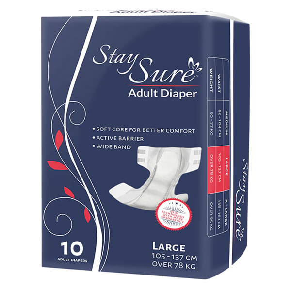 Stay Sure Adult Diaper – LARGE PREMIUM