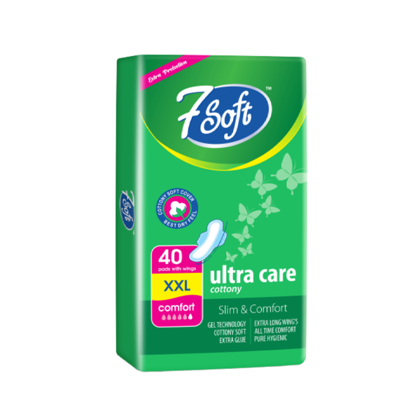 7 Soft Ultra Cottony Care (XXL) – A Pack Contains 40 Pads