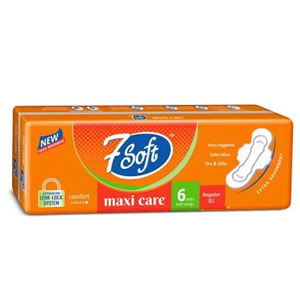 7 Soft Maxi Dry (L) – A Pack Contains 6 Pads