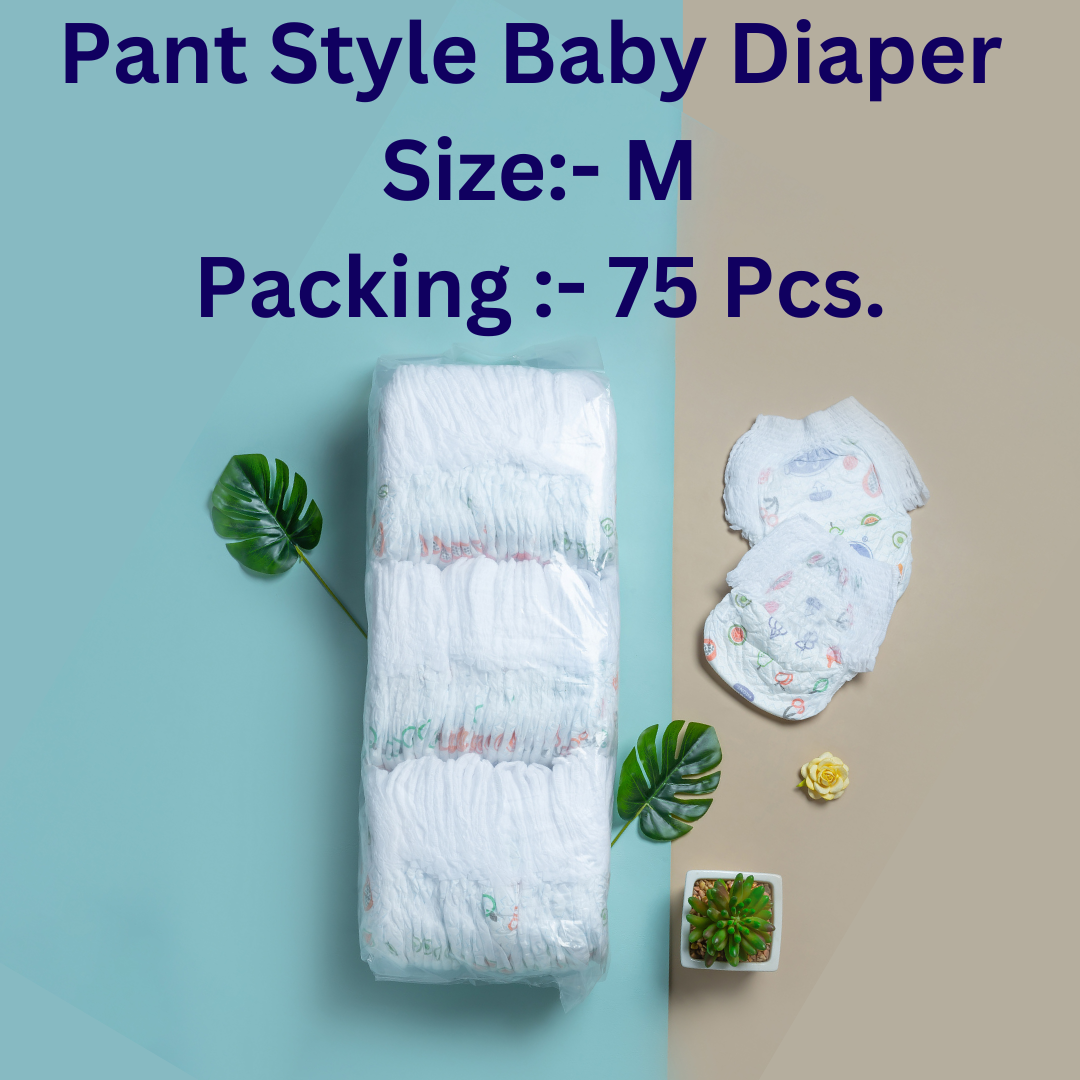 7Soft Pant Style Diaper – Medium (75 Pieces)