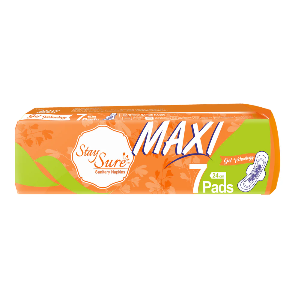 Stay sure 240mm extra cottony sanitary pads – A Pack Contains 7 pads